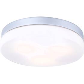 LED stropné svietidlo GLOBO Vranos, 30 cm strieborné

