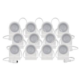 Bodové svietidlo EMOS GoSmart, 7 W, RGBIC+CCT (12 ks) biele

