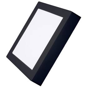 LED stropné svietidlo Solight CCT, prisadené, 18 W, 900 lm, štvorcové čierne

