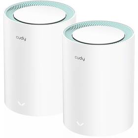 Kompletný Wi-Fi systém Cudy M1300 AC1200 Wi-Fi Mesh Gigabit, set 2 ks biely

