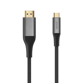 Kábel Epico UltraLink HDMI/USB-C, 8K/60Hz, 2m sivý

