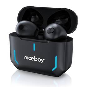 Slúchadlá Niceboy HIVE SpacePods čierna farba
