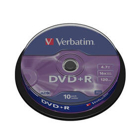 Disk Verbatim DVD+R 4,7GB, 16x, 10cake 

