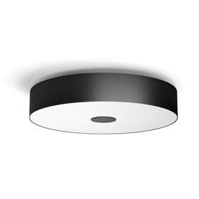 LED stropné svietidlo Philips Fair White Ambiance, kruhové 44cm čierna farba
