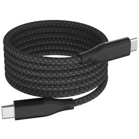 Kábel WG USB-C/USB-C 60W, 3A, magnetický, 1m čierny

