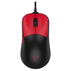 Myš YENKEE APEX čierna/červená

