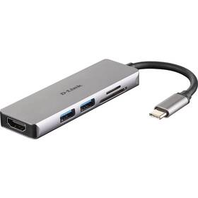 USB Hub D-Link USB-C/HDMI, 2x USB 3.0, SD, Micro SD 

