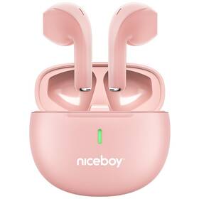 Slúchadlá Niceboy HIVE Beans POP ružová

