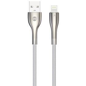 Kábel Forever Sleek USB/Lightning, 2,4 A, 1 m biely

