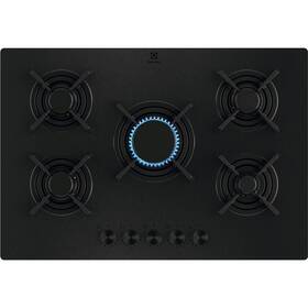 Plynová varná platňa Electrolux KGG753723L, matná čierna

