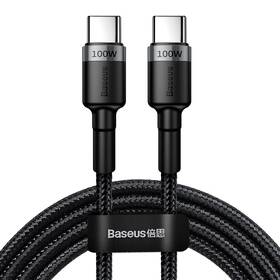 Kábel Baseus Cafule USB-C/USB-C PD2.0 100W, 5A, 2m čierny/sivý

