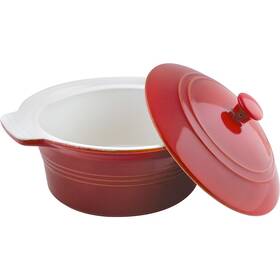 Zapekací hrniec Lamart LT9201 biely/červený

