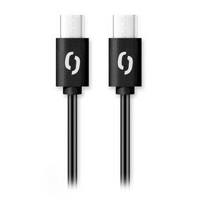 Kábel Aligator Power 65W, USB-C/USB-C, 3A, 1,5m čierny

