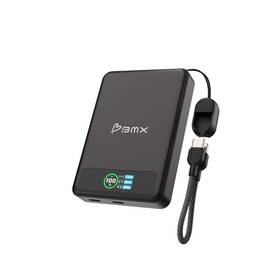 Powerbank BMX SolidSafe™ 10K Solid-State magnetická čierna

