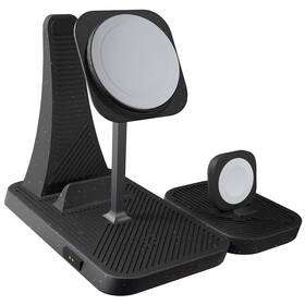 Bezdrôtová nabíjačka ZENS 4-in-1 MFI+MFM Modular charging station čierna

