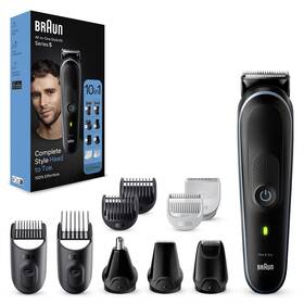 Zastrihávač multifunkčný Braun MGK5445 čierny/modrý

