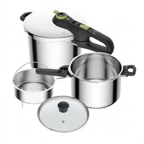 Tlakový hrniec Tefal P2586800 Secure Trendy 6 l + 8 l nerez

