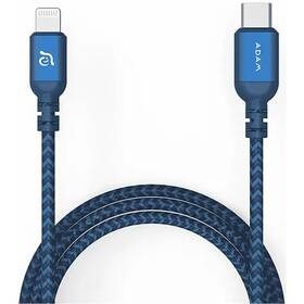 Kábel ADAM Elements AE PeAk II C120B USB-C/Lightning, 1,2 m modrý

