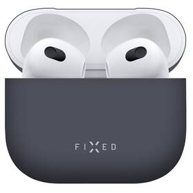 Puzdro FIXED Silky pro Apple Airpods 3 (2021) modrá farba
