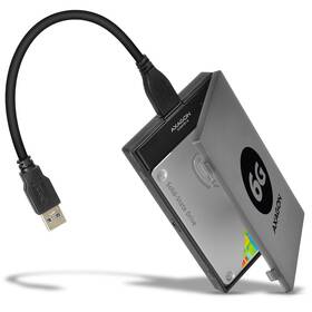 Adaptér Axagon USB3.0 - SATA 6G UASP HDD/SSD vr. 2.5" púzdra čierna farba

