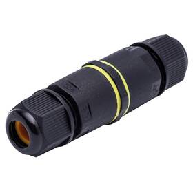 Spojka Solight vodotesná mini, IP68, priemer 5-7,5/5-7,5mm, max 1,0mm2 čierna farba
