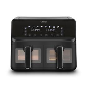 Fritéza teplovzdušná Lauben DualZone® Air Fryer 8000BC čierna

