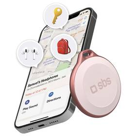 Lokátor SBS Track My Circle ružová farba
