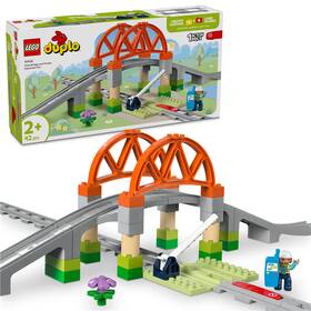 Stavebnica LEGO® DUPLO® 10426 Železniční most a koleje – rozšiřující sada 

