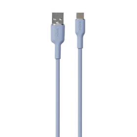 Kábel Puro Soft USB-C/USB-A 60 W, 1,5 m modrý

