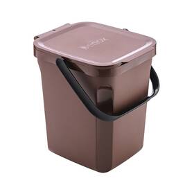 Odpadkový kôš na triedený odpad Denox Organic 13200.839, 10 l hnedý

