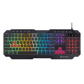Klávesnica DISPEL GKB1100B RGB čierna


