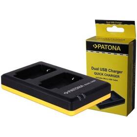 Nabíjačka PATONA Dual Quick Charger NB-6L (Canon) čierna

