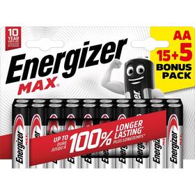 Batéria alkalická Energizer MAX AA (20 ks) 

