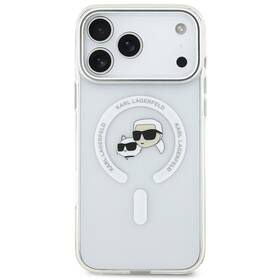 Kryt na mobil Karl Lagerfeld IML K&CH Heads Metal Frame MagSafe na Apple iPhone 17 Pro Max priehľadný

