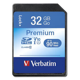 Pamäťová karta Verbatim SDHC 32GB UHS-I V10 U1 (90R/10W) 

