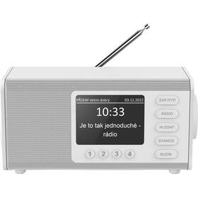 Rádioprijímač s DAB+ Hama DR1000 biely

