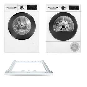 Set výrobkov Bosch WGG244Z5CS + WQG243DNCS + WTZ27410 biely

