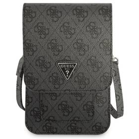 Taštička cez rameno Guess PU 4G Triangle Logo čierne

