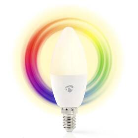 Inteligentná žiarovka Nedis SmartLife sviečka, Wi-Fi, E14, 470 lm, 4.9 W, RGB / Teplá - studená biela 

