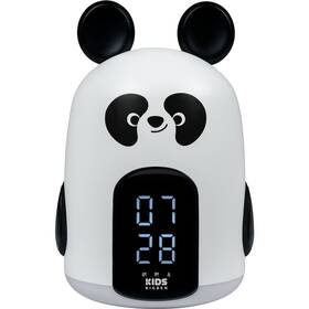Budík Bigben RKIDSPANDA čierny/biely

