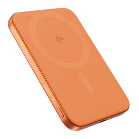 Powerbank Epico UltraPack Qi2 Slim Alu Mag+ 5000mAh oranžový

