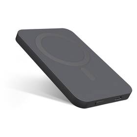 Powerbank Epico 5000 mAh Aluminium Magnetic Wireless sivý

