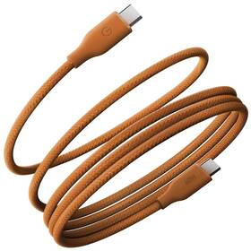 Kábel Energea Helix 60 magnetický USB-C na USB-C (60 W) oranžový

