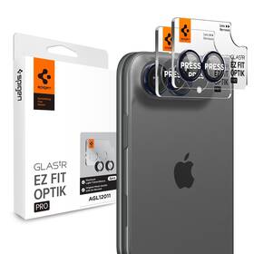 Tvrdené sklo Spigen tR EZ Fit Optik Pro na Apple iPhone Duo (2 ks) čierne

