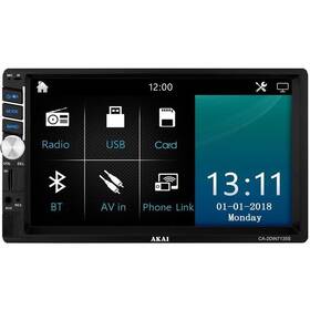 Autorádio s LCD AKAI CA-2DIN7135S čierne

