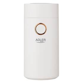 Mlynček na kávu Adler AD4446wg biely/zlatý

