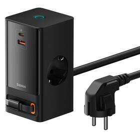 Nabíjačka do siete Baseus PowerCombo Digital 65W čierna

