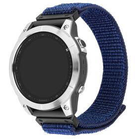 Remienok FIXED Nylon Sporty Strap na Garmin QuickFit 22mm modrý

