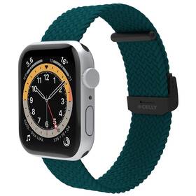 Remienok Celly opletený na Apple Watch 42/44/45 mm tyrkysový

