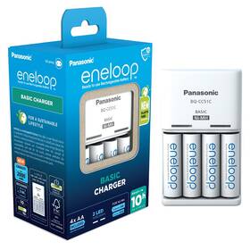 Nabíjačka Panasonic Eneloop Basic Charger pro AA, AAA + 4x AA Panasonic Eneloop 2000mAh 

